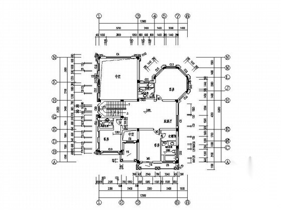 [台州]某太阳城三层独立别墅建筑方案图施工图下载【ID:165933124】