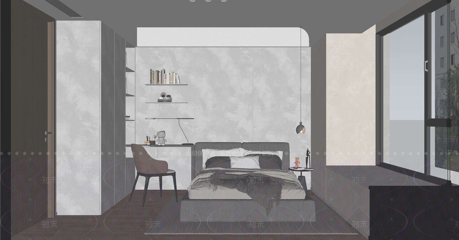 现代家居卧室SU模型下载【ID:1216066247】