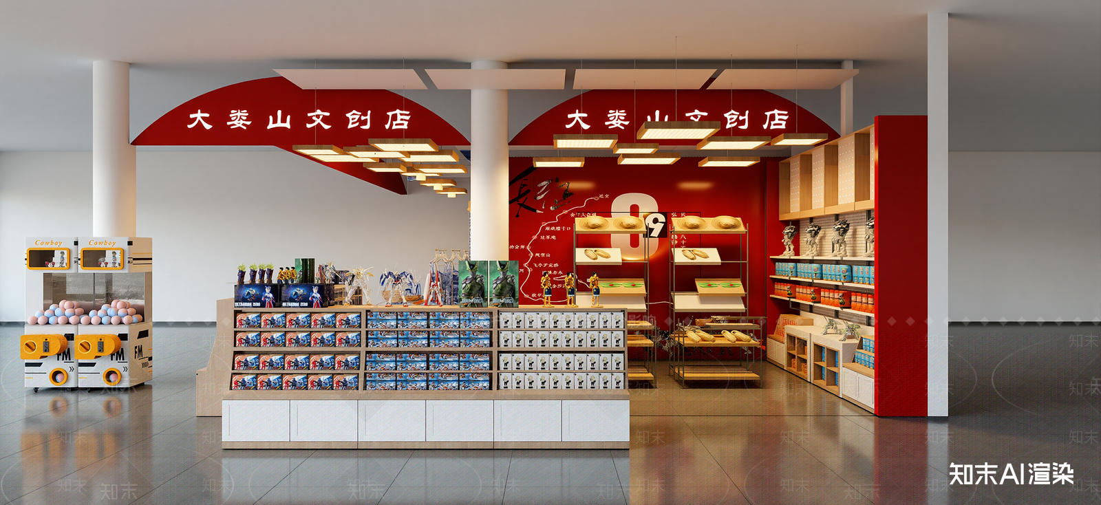 现代文创展台SU模型下载【ID:1222338073】