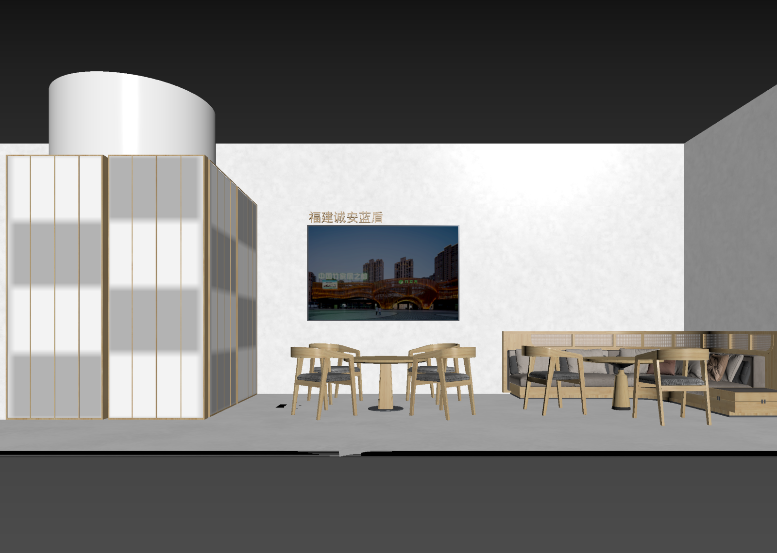 中式售楼处3D模型下载【ID:1214255581】