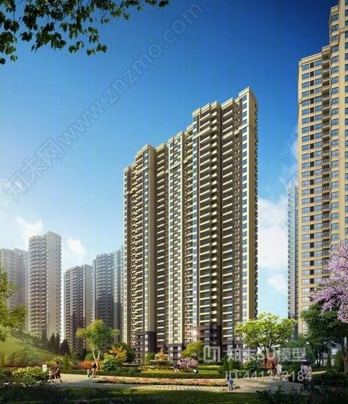 现代集中商业+住宅SU模型下载【ID:441342184】