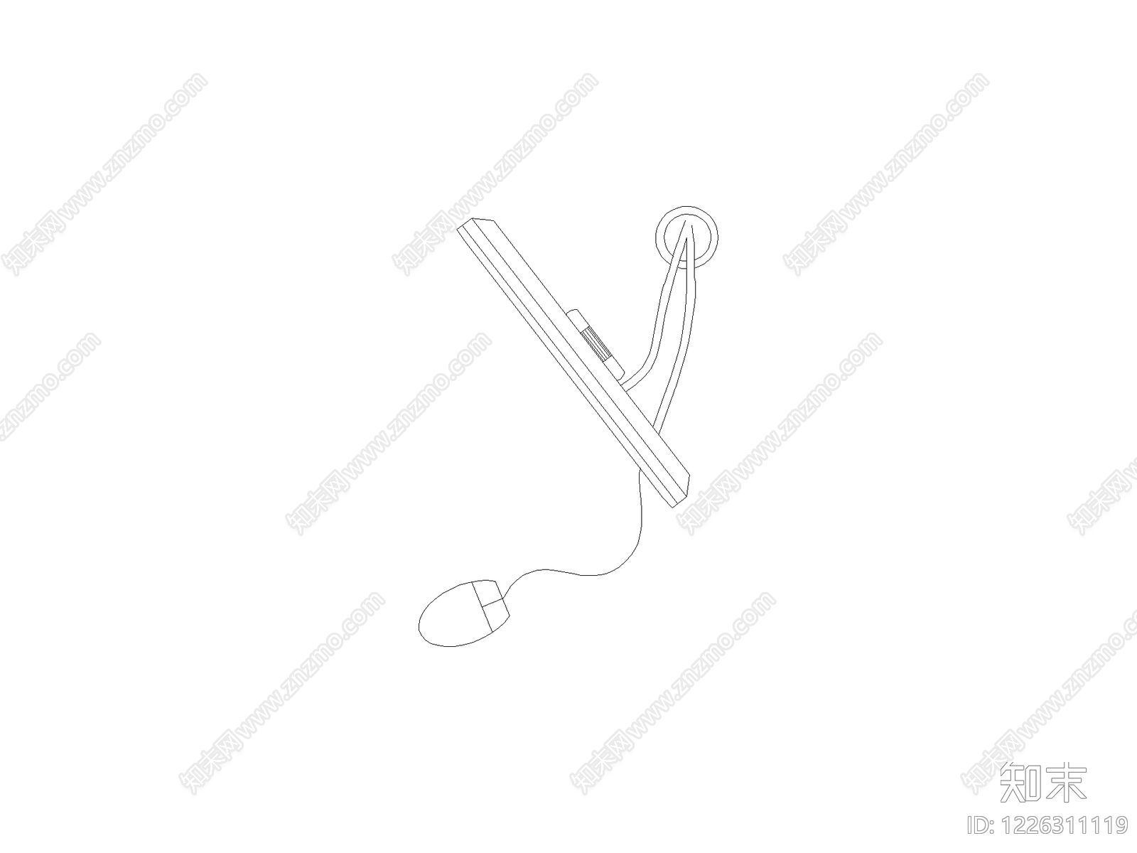 灯具图块cad施工图下载【ID:1226311119】