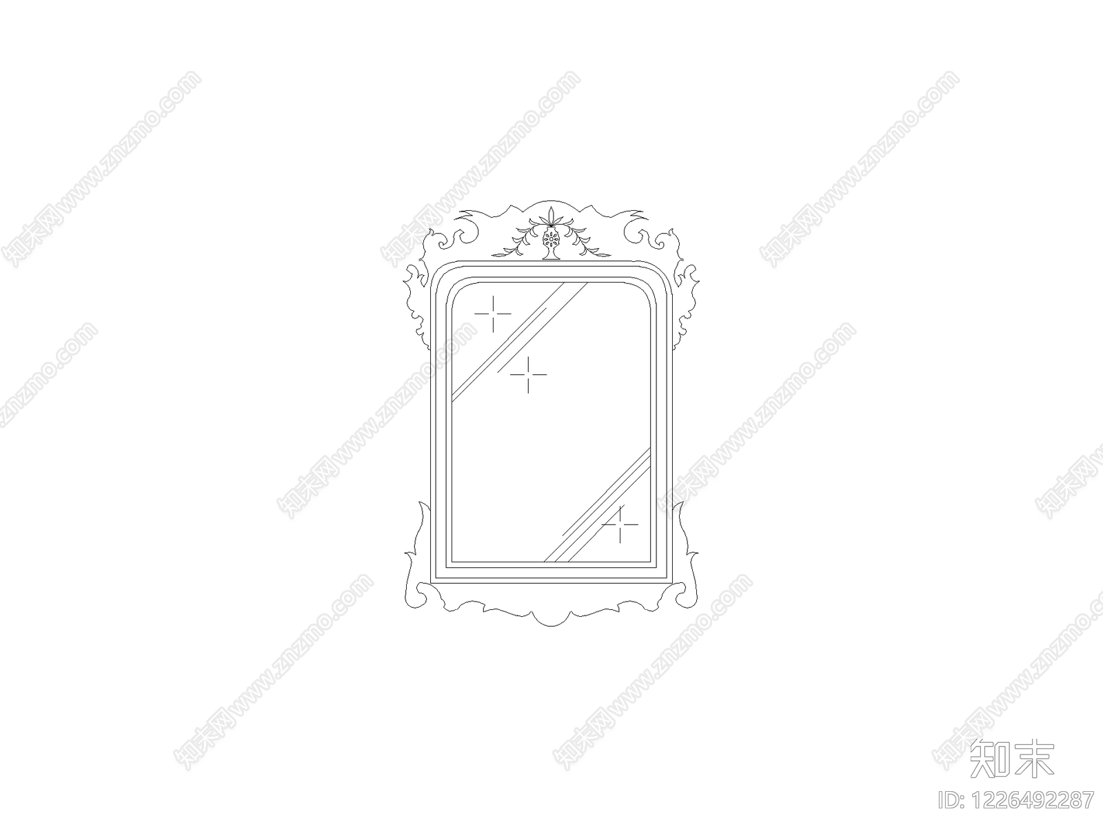 镜子CAD图纸