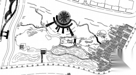 [福州]高级住宅区景观规划设计施工图cad施工图下载【ID:161089109】