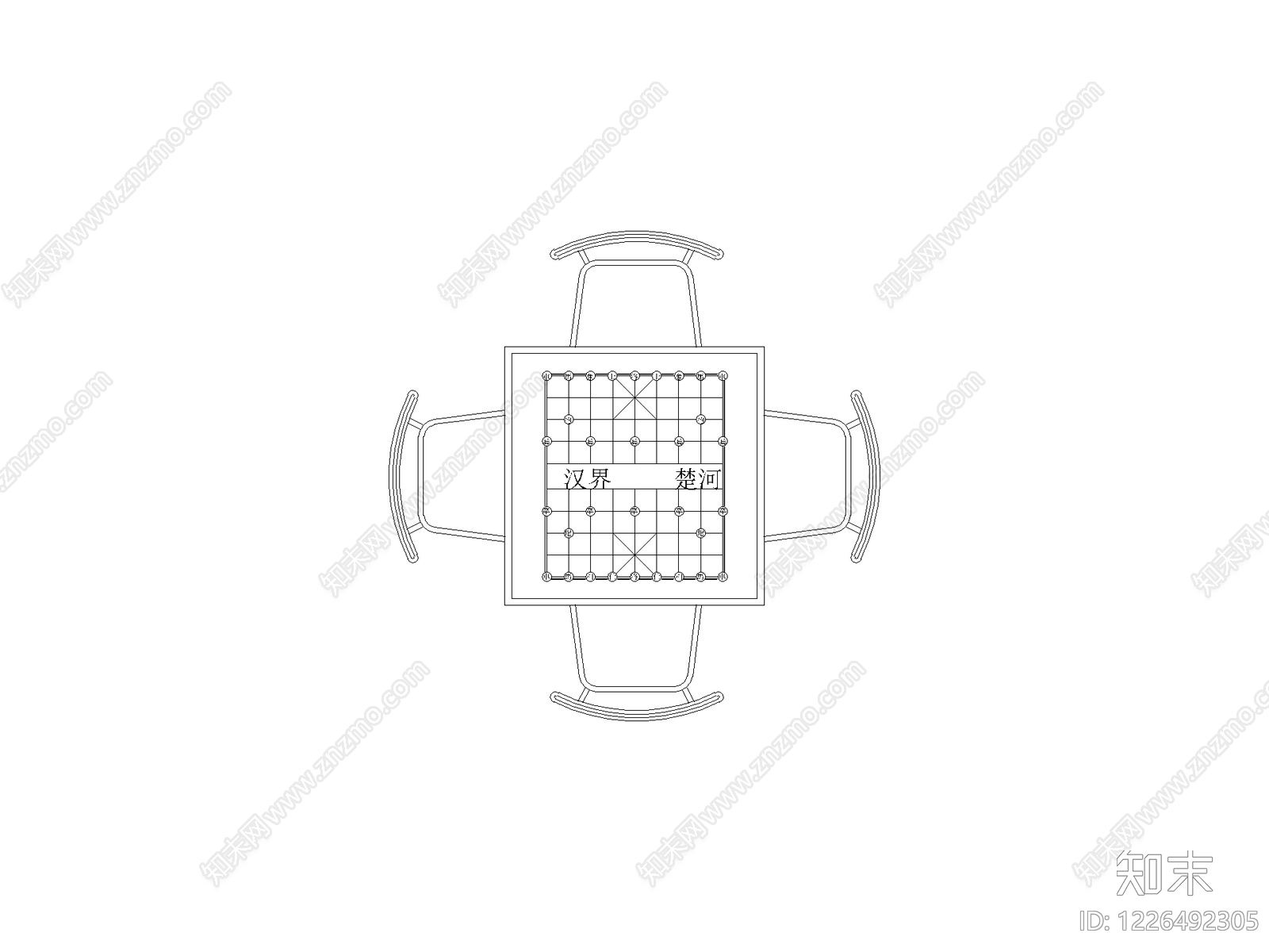 桌椅cad施工图下载【ID:1226492305】