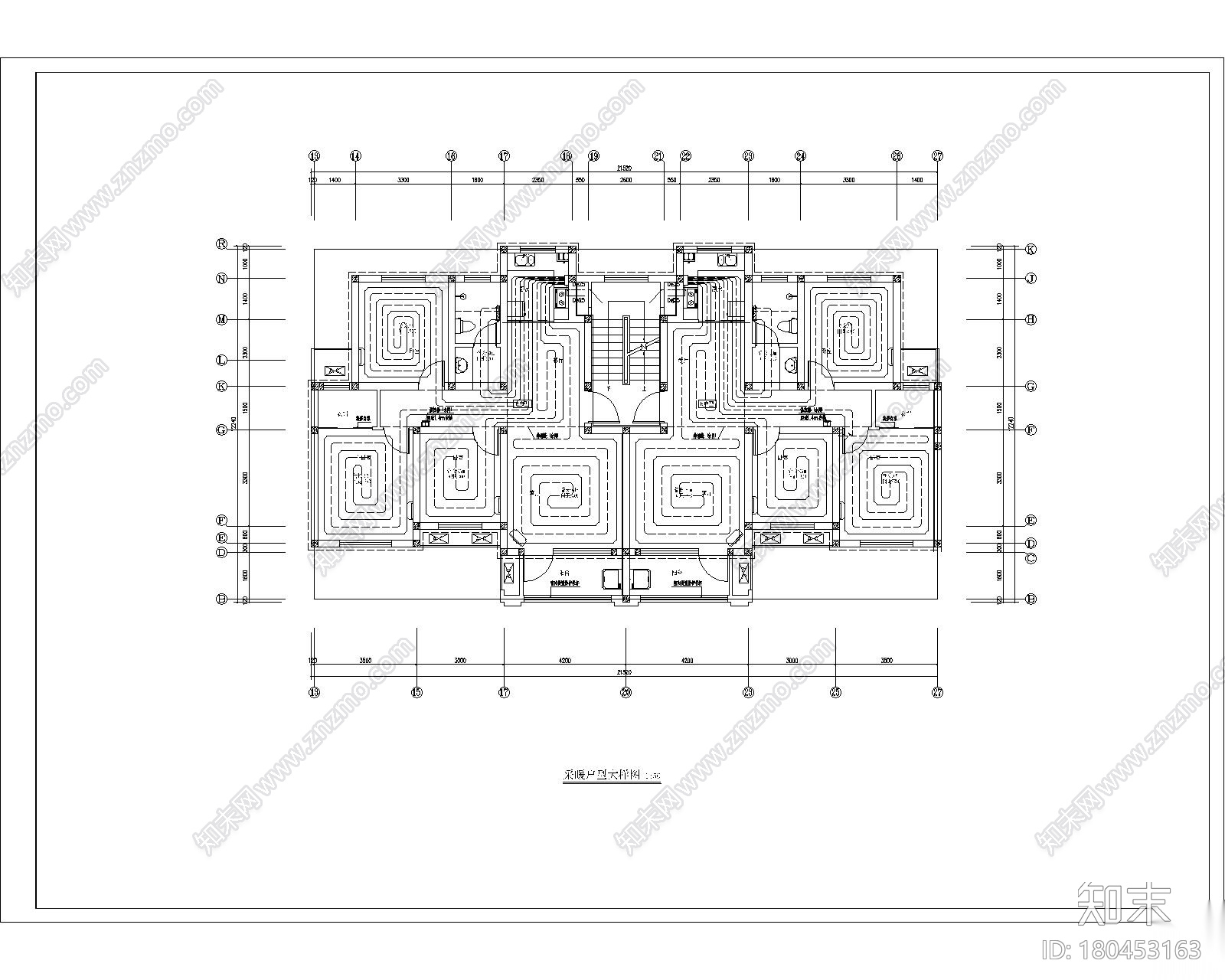 迎贤苑B区楼内暖通图cad施工图下载【ID:180453163】