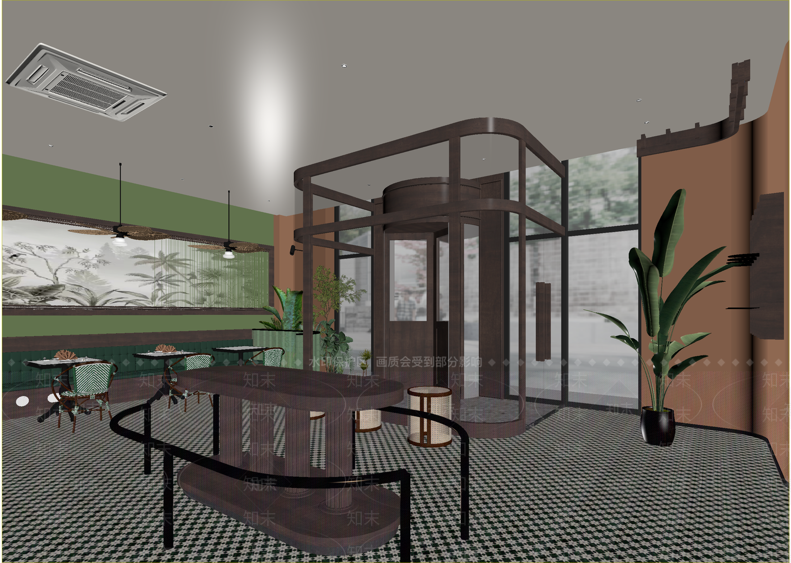 东南亚咖啡厅3D模型下载【ID:1214345700】