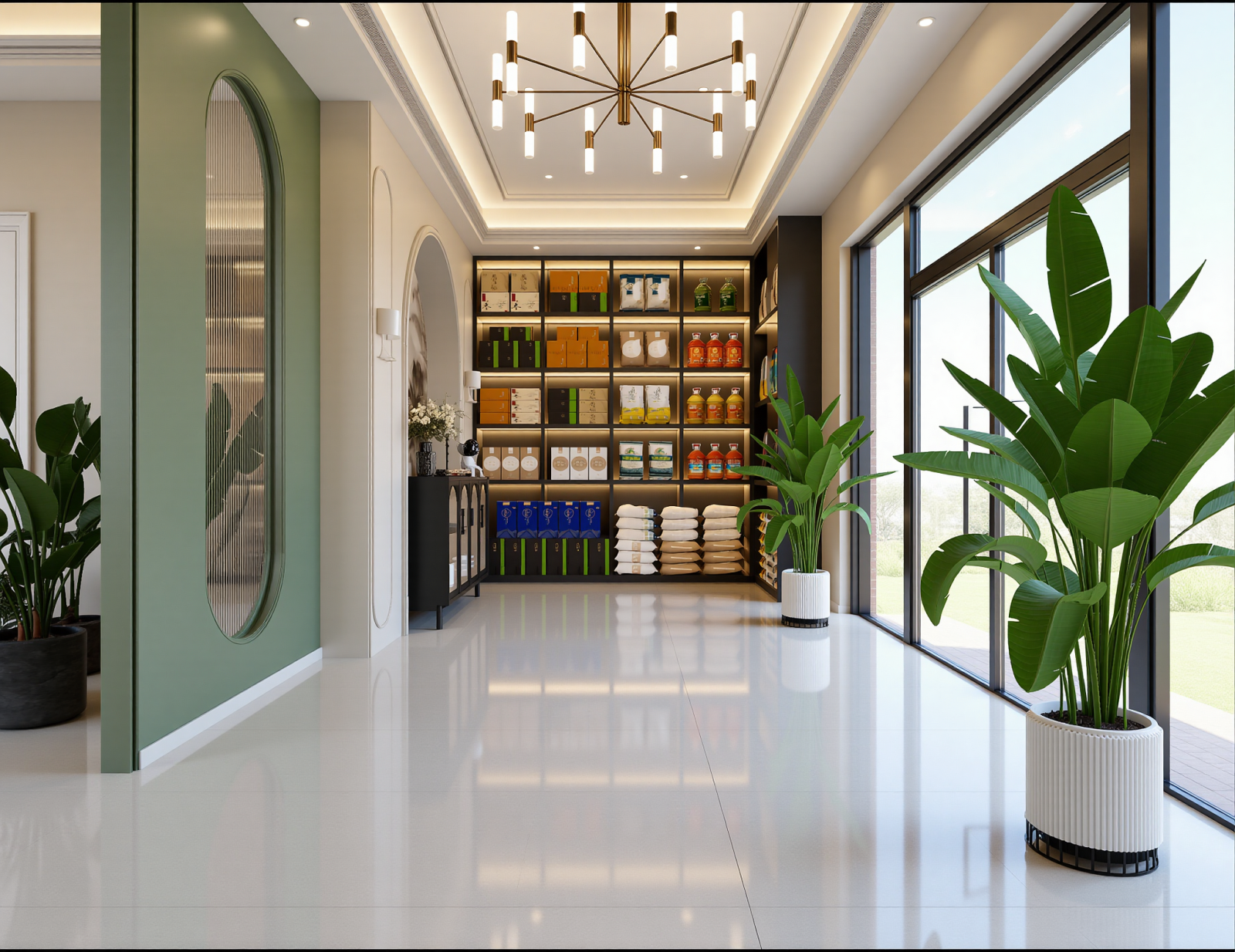 美式食品展厅3D模型下载【ID:1214137552】