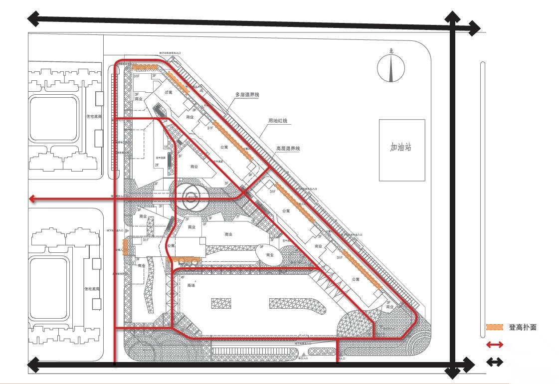 [陕西]现代风格核心区商业综合体方案（两个方案及超知...cad施工图下载【ID:167361152】