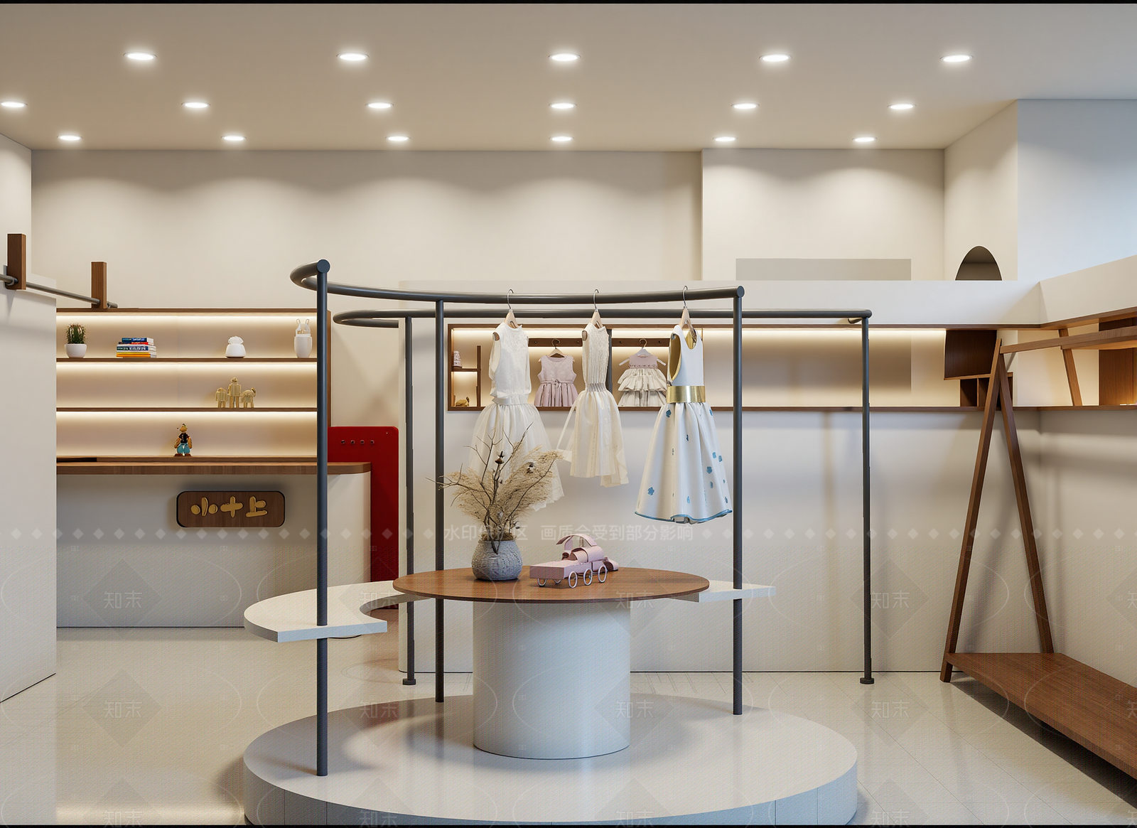 法式服装展厅3D模型下载【ID:1214623142】