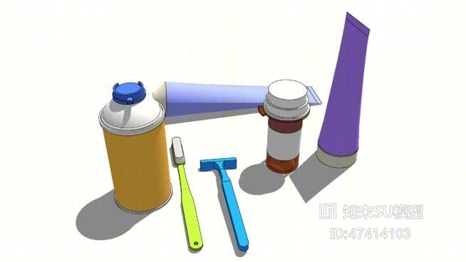 洗浴用品SU模型下载【ID:717950347】
