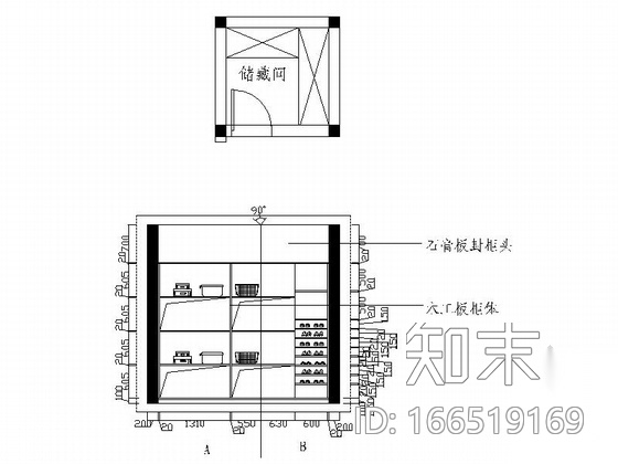 温馨简欧风格复式样板间CAD装修施工图（含效果）cad施工图下载【ID:166519169】