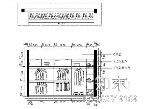 温馨简欧风格复式样板间CAD装修施工图（含效果）cad施工图下载【ID:166519169】