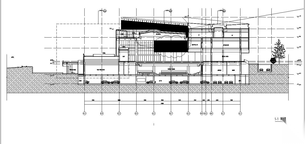 [广东]三层幕墙立面展览馆建筑施工图（16年最新图纸）cad施工图下载【ID:160732123】