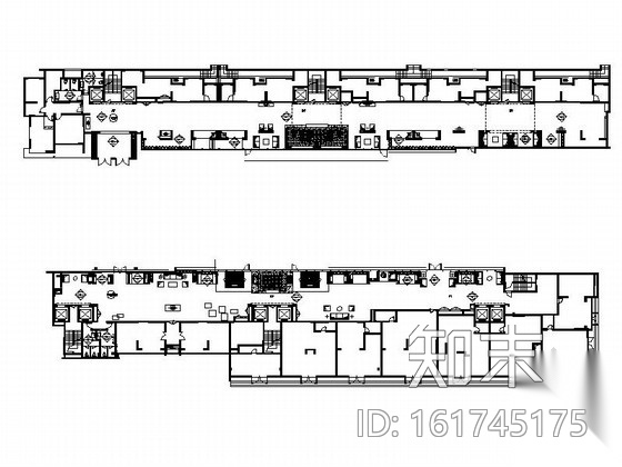 [浙江]某花园小区大堂室内装修施工图cad施工图下载【ID:161745175】