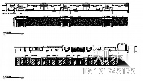 [浙江]某花园小区大堂室内装修施工图cad施工图下载【ID:161745175】