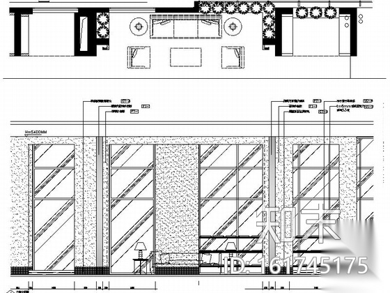 [浙江]某花园小区大堂室内装修施工图cad施工图下载【ID:161745175】