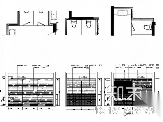 [浙江]某花园小区大堂室内装修施工图cad施工图下载【ID:161745175】