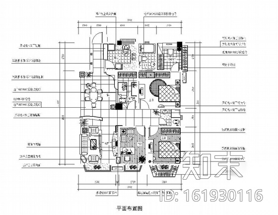 [重庆]家居住宅装修图cad施工图下载【ID:161930116】