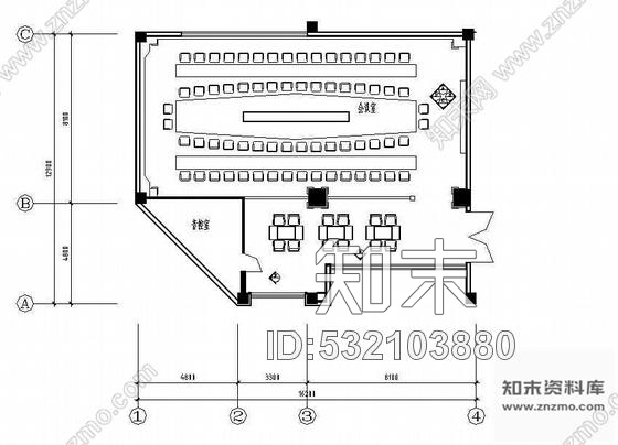 施工图某会议室装修施工图cad施工图下载【ID:532103880】