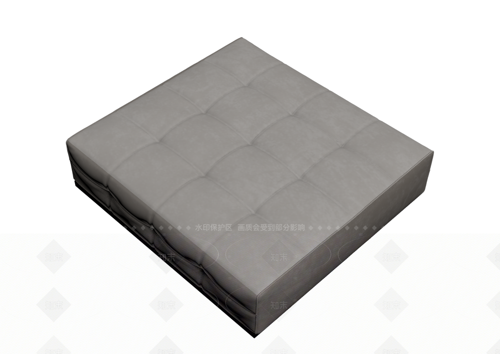 方形软垫凳3D模型下载【ID:1205547036】