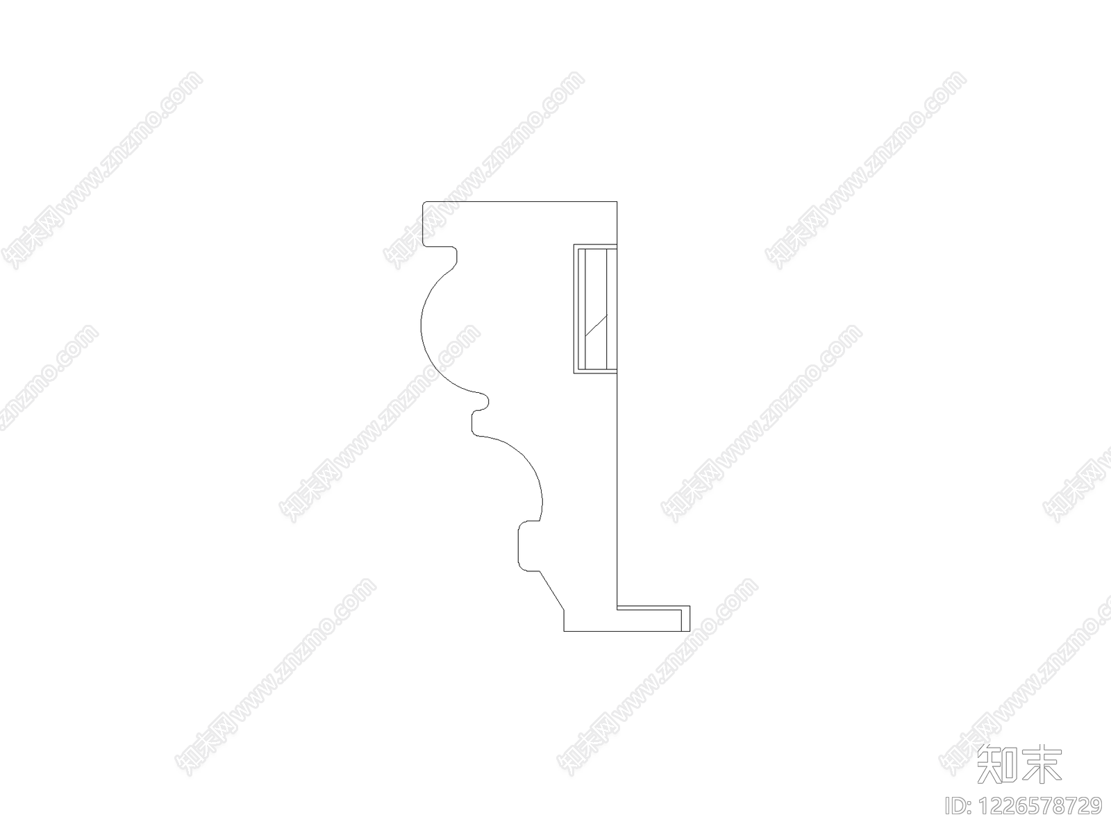 现代窗CAD图纸
