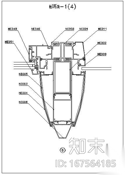 帕玛斯幕墙节点详图cad施工图下载【ID:167564185】