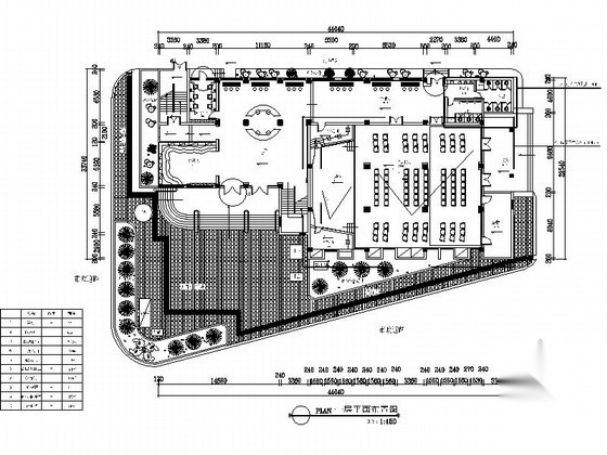[重庆]现代青少年宫室内装修施工图（含效果）施工图下载【ID:160713148】