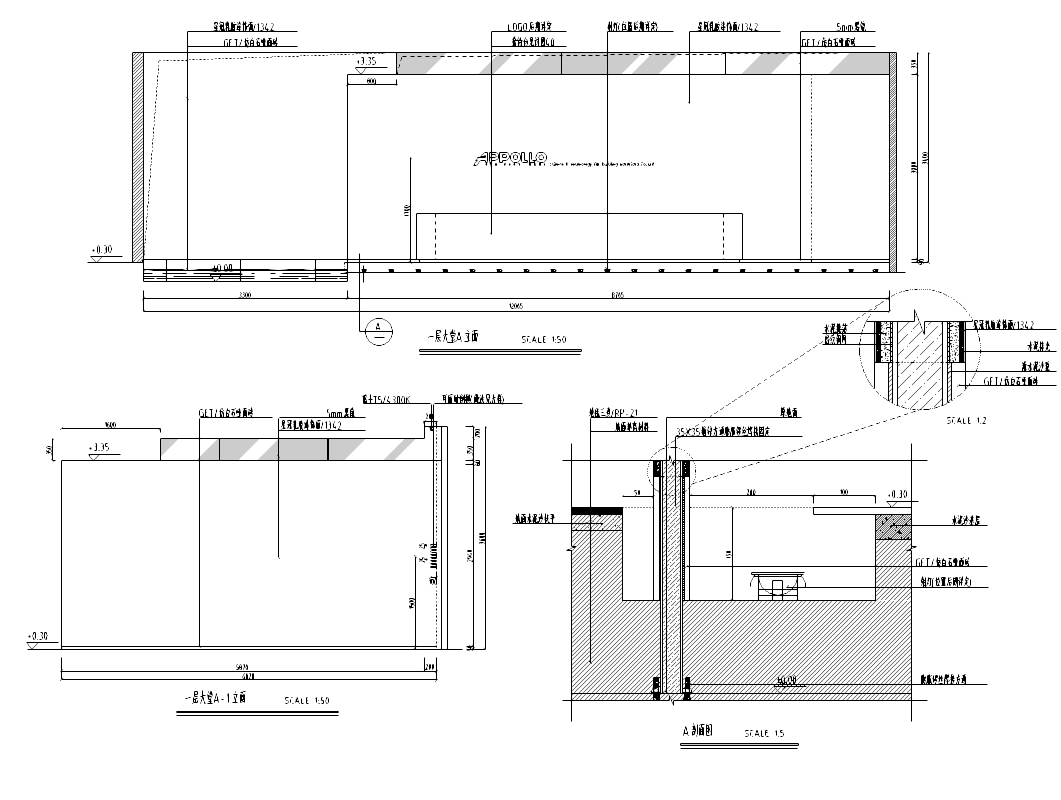 [浙江]某办公楼设计施工图cad施工图下载【ID:161780133】