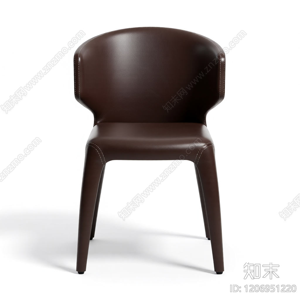现代皮质餐椅3D模型下载【ID:1206951220】
