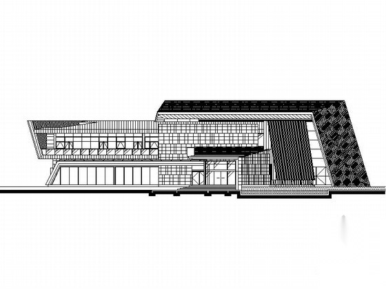 [佛山]某钢铁世界商务区招商中心建筑方案图cad施工图下载【ID:167236186】