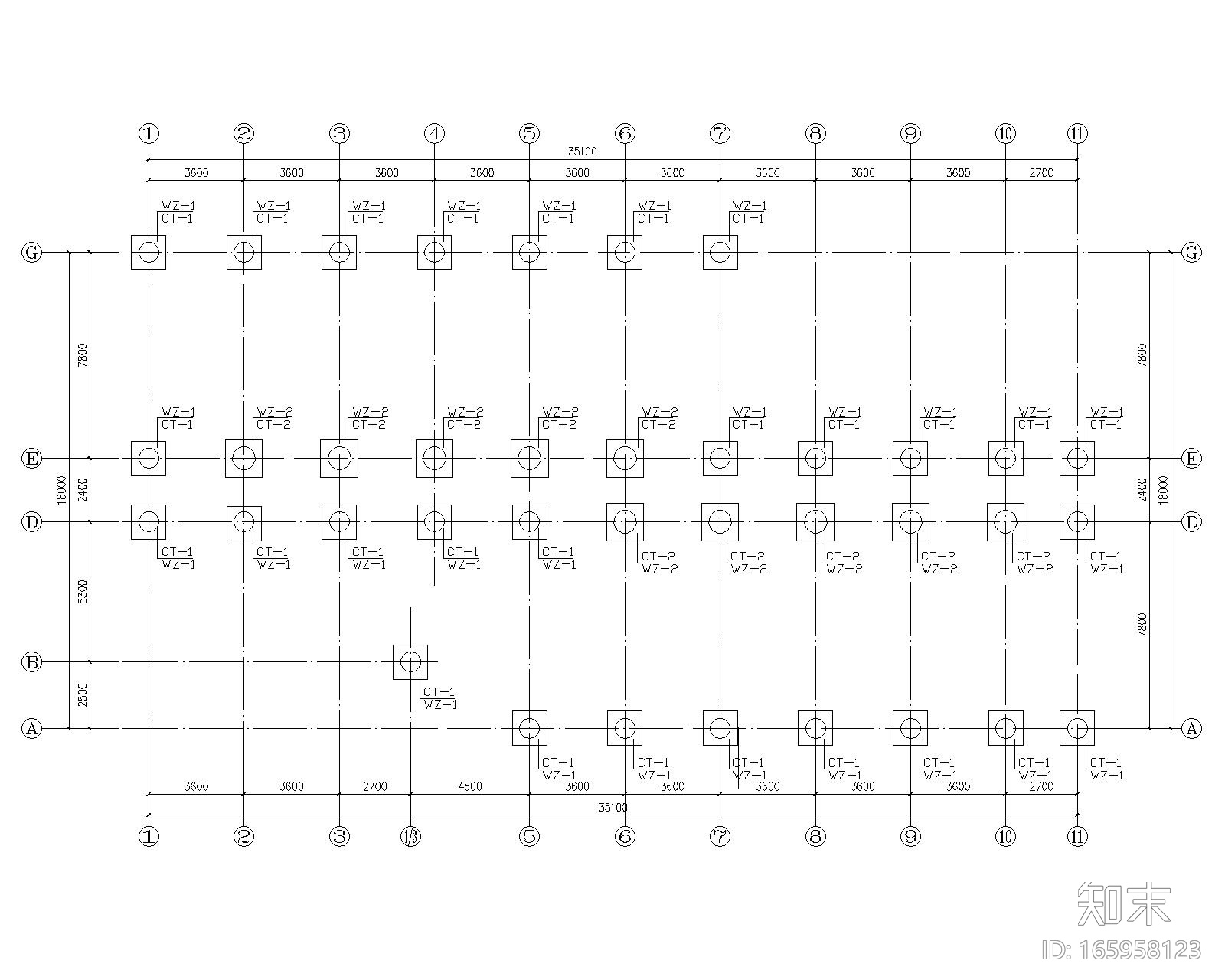 某五层砖混结构宿舍施工图(CAD)cad施工图下载【ID:165958123】