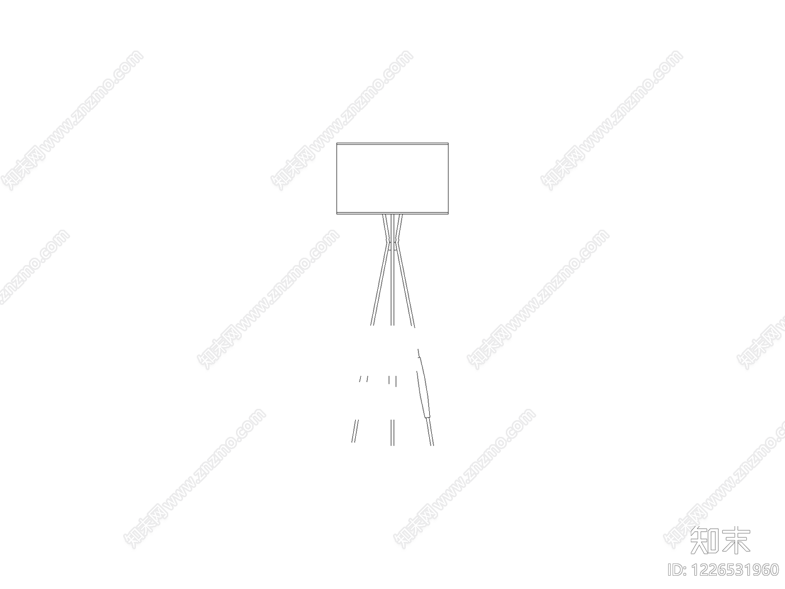 现代桌子CAD图纸