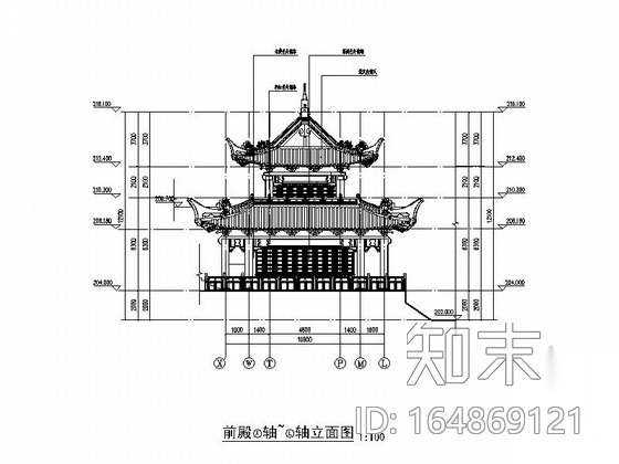 [重庆]著名观音寺迁建建筑施工图（知名设计院）施工图下载【ID:164869121】