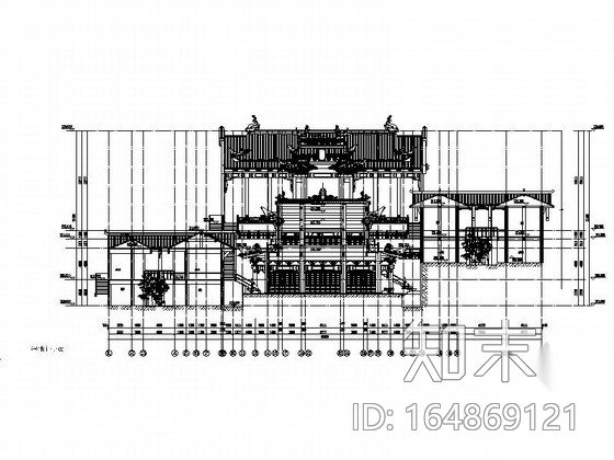 [重庆]著名观音寺迁建建筑施工图（知名设计院）施工图下载【ID:164869121】