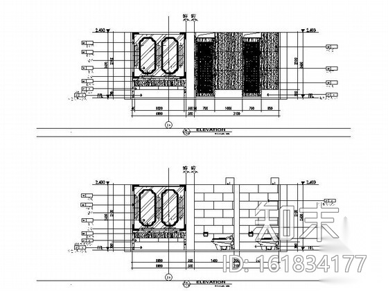 现代会所卫生间室内装修施工图cad施工图下载【ID:161834177】