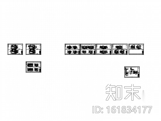 现代会所卫生间室内装修施工图cad施工图下载【ID:161834177】