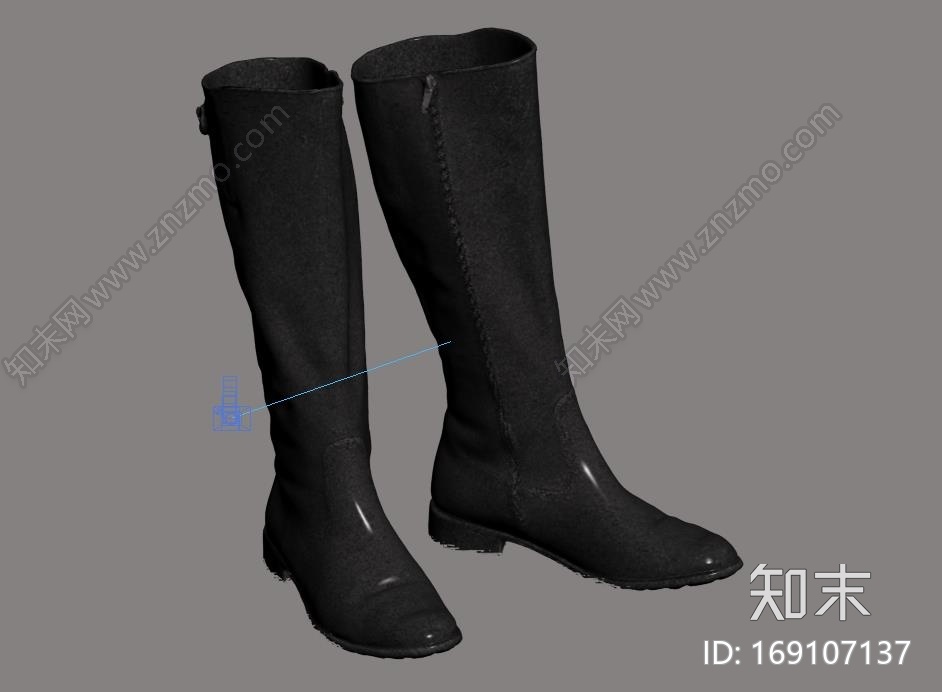 女士长筒靴CG模型下载【ID:169107137】