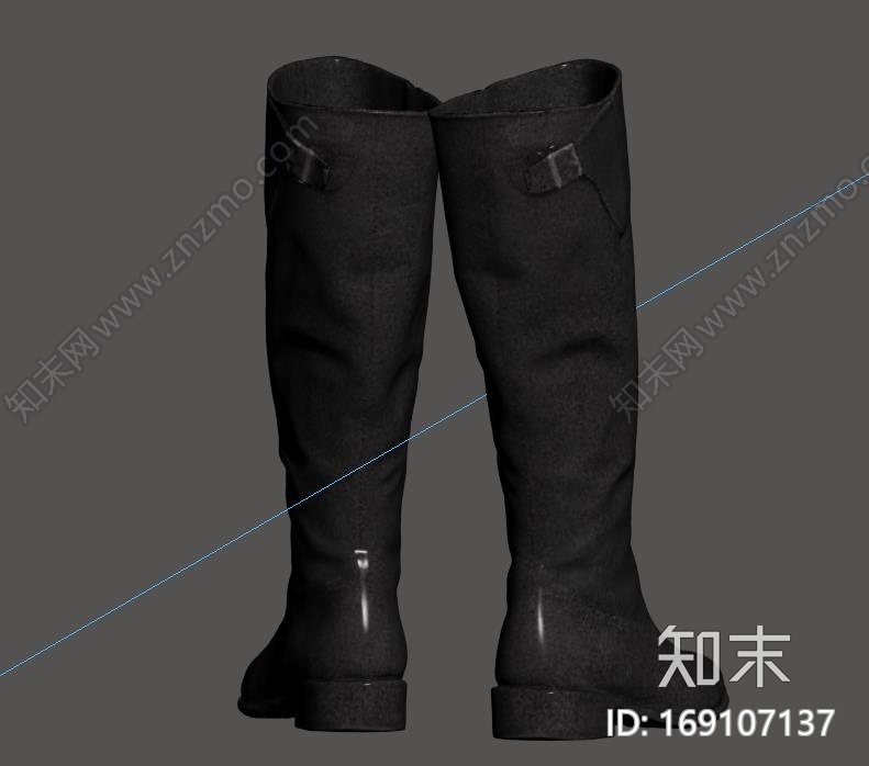 女士长筒靴CG模型下载【ID:169107137】