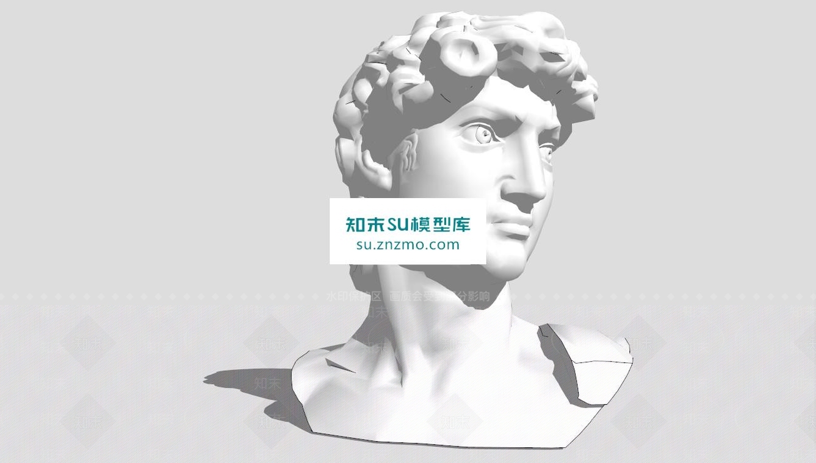头像雕塑SU模型下载【ID:160654271】