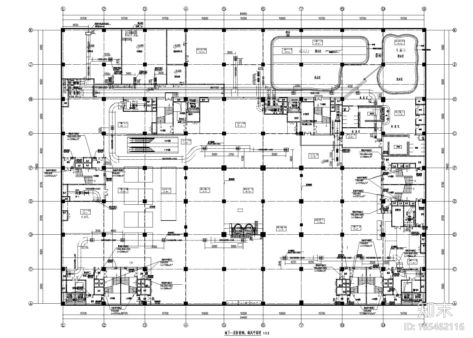 河北省某办公商业综合体暖通施工图cad施工图下载【ID:165462116】