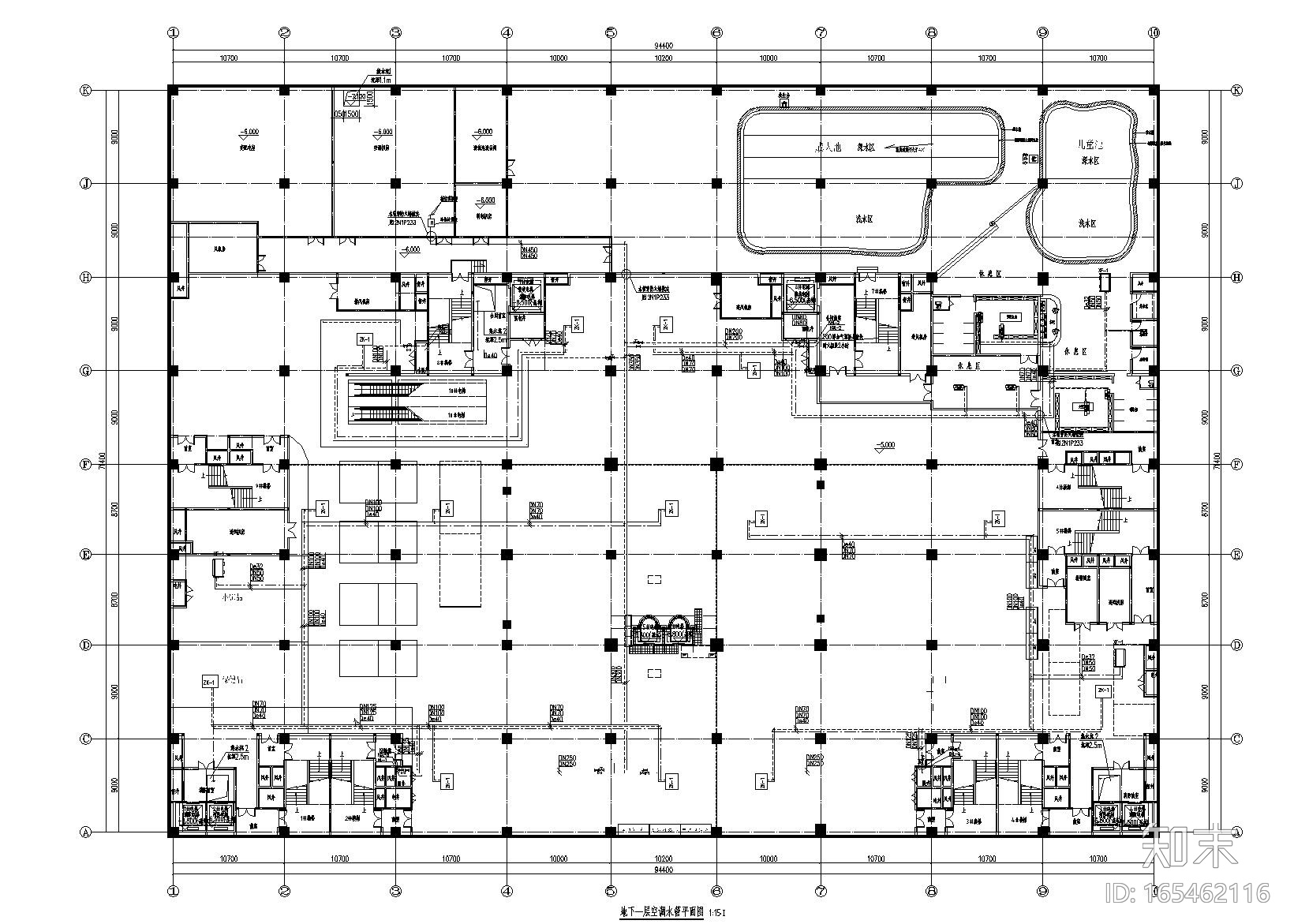 河北省某办公商业综合体暖通施工图cad施工图下载【ID:165462116】