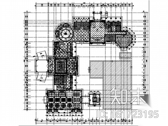 [广东]欧式风格样板房售楼处室内装修CAD施工图cad施工图下载【ID:161723195】