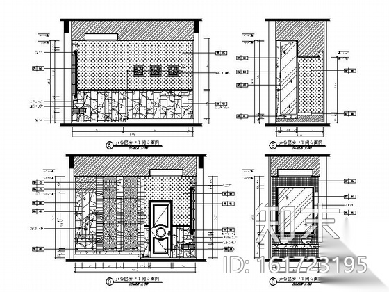 [广东]欧式风格样板房售楼处室内装修CAD施工图cad施工图下载【ID:161723195】