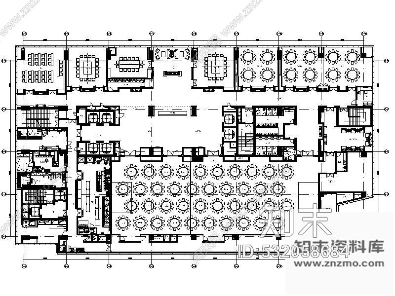 施工图上海某酒店宴会厅施工图cad施工图下载【ID:532058684】