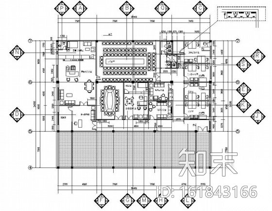 某办公楼设计装修图cad施工图下载【ID:161843166】