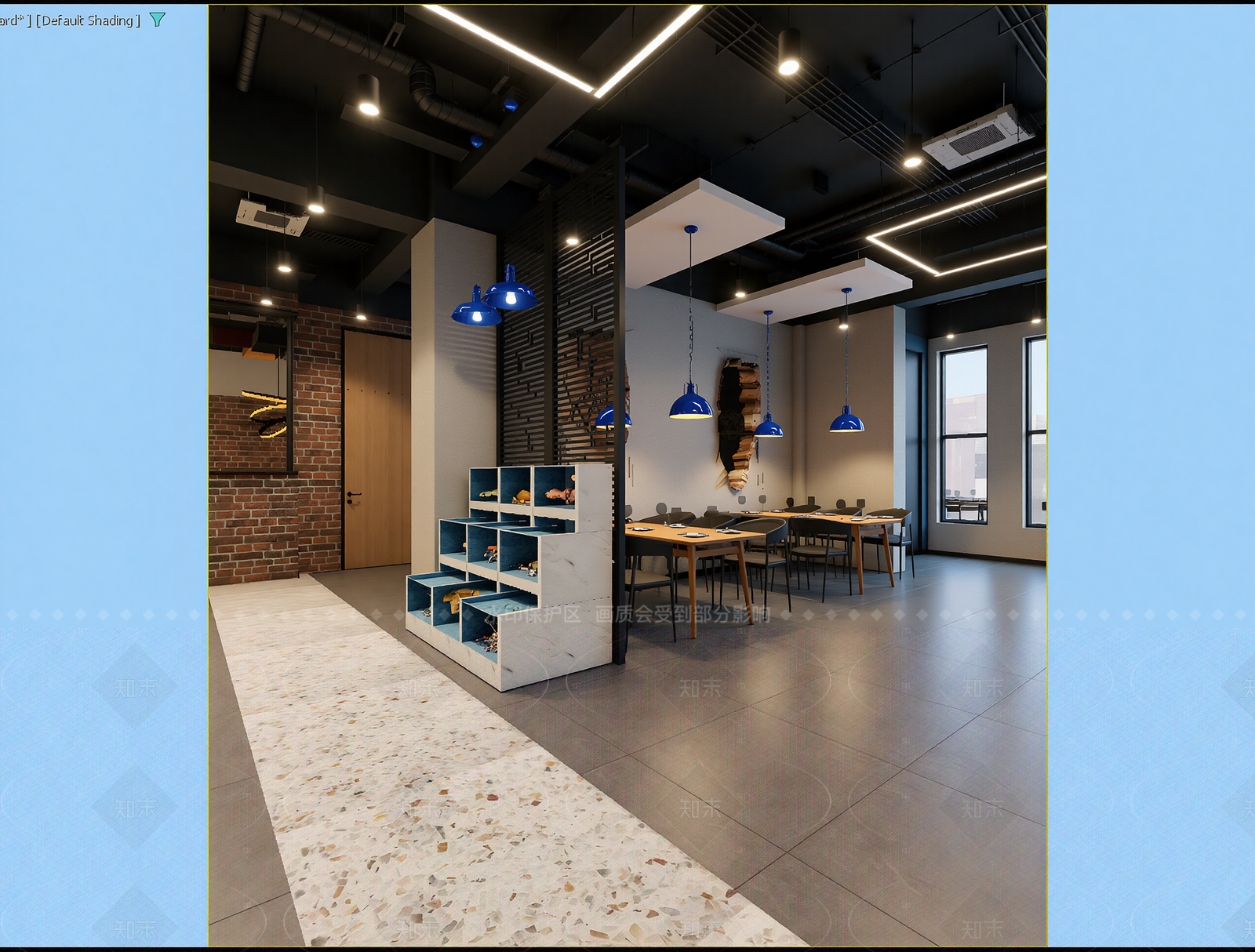 复古咖啡厅3D模型下载【ID:1214951051】