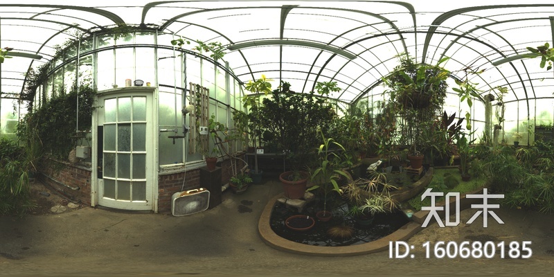 温室绿植HDR全景贴图贴图下载【ID:160680185】