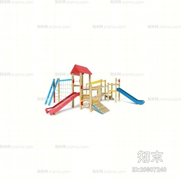 塑料儿童滑梯3D模型下载【ID:20807240】