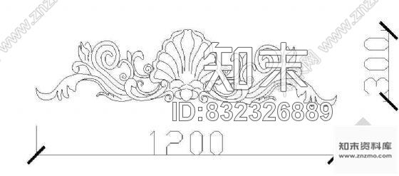 图块/节点花饰浮雕cad施工图下载【ID:832326889】